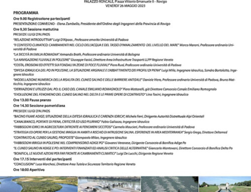 Seminario sobre Seguridad Hidráulica y Recursos Hídricos en Polesine – 26 de mayo de 2023